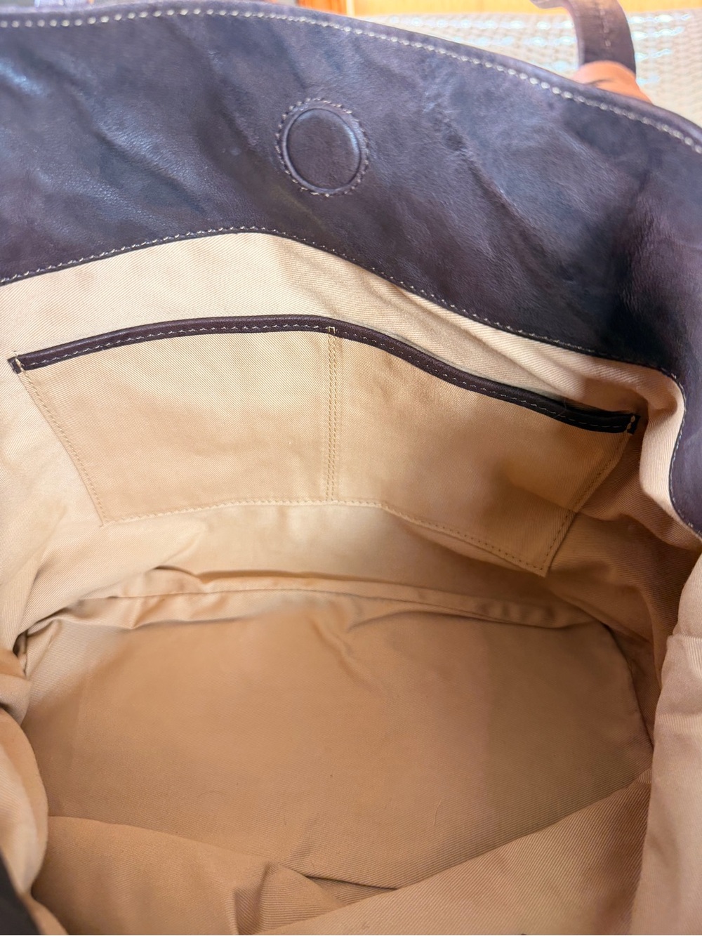 Johnny Was Brown Leather Annanke Tippi Tote Embroidered Floral Leather Bag, NWT - Picture 10 of 11